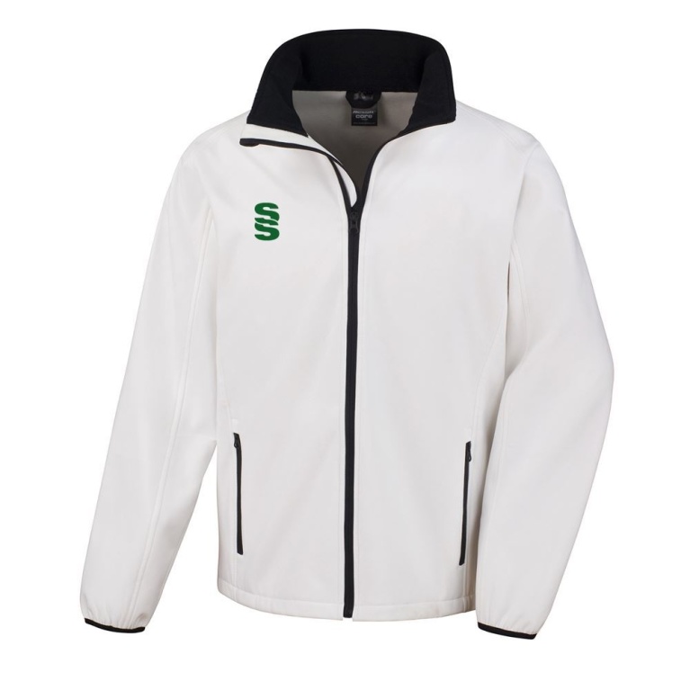 Core Printable Softshell Jacket : White